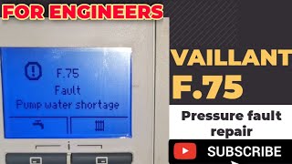 Vaillant F75 pressure REOCCURRING fault repair ecotec ecofit [upl. by Joses790]