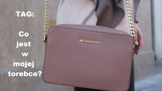 TAG CO JEST W MOJEJ TOREBCE ➤ Michael Kors Jet Set Travel Crossbody ♥︎♥︎♥︎ [upl. by Fish21]