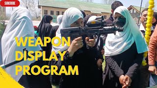 Weapon Display for Students kashmir weapon crpf [upl. by Narrat337]