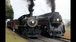 Norfolk and Western 382 amp 611 running Strasburg October 6th 2019 [upl. by Epner85]