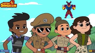 little singham song । little singham cartoon  Aag Aur Pani Ki Takkar  cartoon for kids [upl. by Yenruoj]