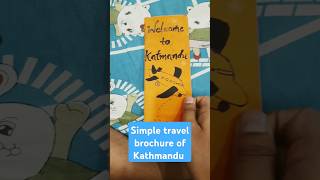 Simple travel brochure on Kathmandu  amArt integrated project viral short 1millionviews [upl. by Ecilegna]