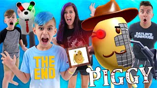 THE END OF PIGGY CHAPTER 12 PLANT GOOD ENDING FAMILY ROBLOX GAMEPLAY [upl. by Nairot]