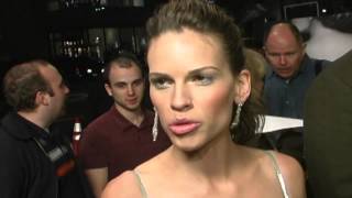 Iron Jawed Angels Hilary Swank Interview  ScreenSlam [upl. by Esor484]