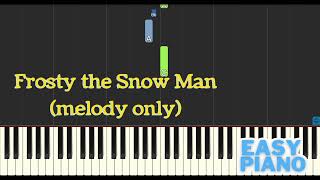 Frosty the Snow Man Easy Piano Tutorial [upl. by Rockie]