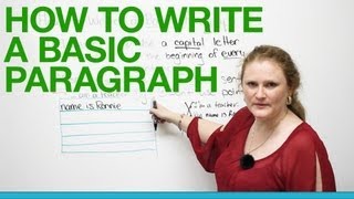 How to write a basic paragraph [upl. by Nayt]