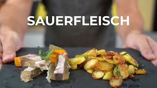 Sauerfleisch selber machen  einfach schnell amp lecker [upl. by Goldy]