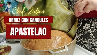 ARROZ APASTELAO CON GANDULES PUERTORRIQUENO  Con Sabor A Campo [upl. by Eckhardt]