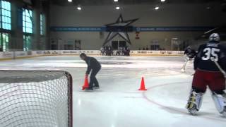 Marianne Watkins Skating Instruction Columbus Blue Jackets Development Camp [upl. by Kizzee498]