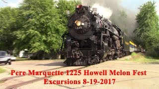 Pere Marquette 1225 Howell Mellon Fest Excursions 8192017 [upl. by Anegal]