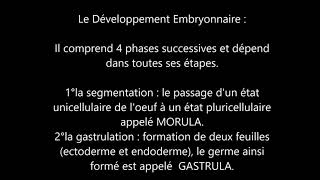 Résumé de module emryologie amp histologie S1 [upl. by Elkcim]