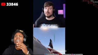 iShowSpeed Reacts To MrBeast Dissing Him 😂 [upl. by Lin450]