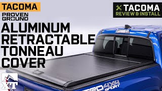 20162021 Tacoma Proven Ground Aluminum Retractable Tonneau Cover Review amp Install [upl. by Areek]