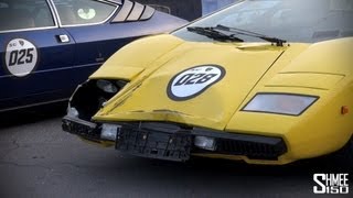 CRASHED Lamborghini Countach LP400 on the 50th Anniversary Grand Giro [upl. by Libbi28]