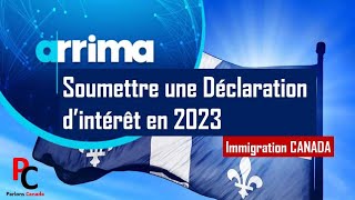 Comment soumettre une Déclaration dIntérêt sur ARRIMA [upl. by Ayanahs]