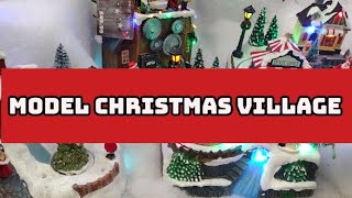 Model Christmas Village at Hollybush Garden Centre 2023 [upl. by Alvin]