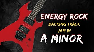 Energy Rock Guitar Backing Track jam in A Minor  150 bpm [upl. by Ltney]