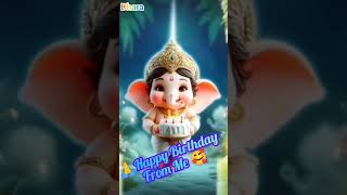 ll 🤗🎂Happy Birthday From Me🎂🎊🎉ll Ganesha Dhara trending cute suggested shorts [upl. by Asirret]