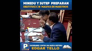 MINEDU Y SUTEP PREPARAN DESTITUCIÓN MASIVA A MAESTROS [upl. by Asyla]