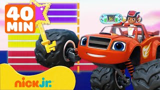 Blaze en de Monsterwielen  Blaze gebruikt wiskunde om de race te redden  40 minuten  Nick Jr [upl. by Sanfourd579]