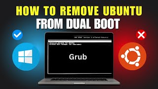 Remove Ubuntu Linux from Dual Boot with Windows [upl. by Dexter]