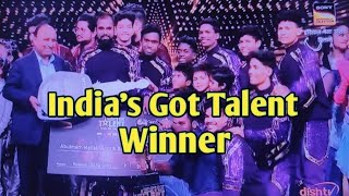 Indias Got Talent Winner  Indias Got Talent season 10 Winner  Indias got talent winner trophy [upl. by Hoisch]