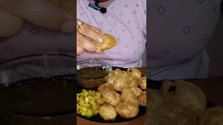 Eating Pani Puri in one minute Indian street food spicy [upl. by Eniger]