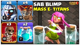 Insanely Strong Super Archer Blimp Mass Electro Titan Attacks for TH14  COC [upl. by Lilaj]