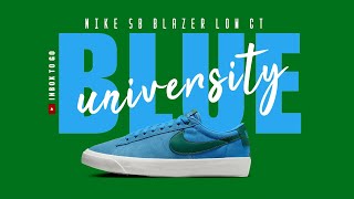 Nike SB Blazer Low GT UNIVERSITY BLUE BICOASTAL 2024 DETAILED LOOK  RELEASE DATE [upl. by Ishii]