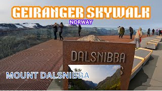 GEIRANGER SKYWALK  MOUNT DALSNIBBA  AND THE SPECTACULAR VIEW POINT NORWAY 4k [upl. by Hylan]