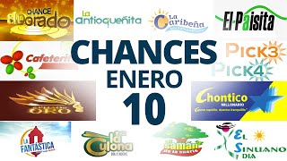 Resultados del Chance del Miércoles 10 de Enero de 2024 Loterias 😱🤑💰💵 [upl. by Annavahs242]