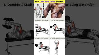 4 Best Tricep Long Head Workout Routine workout tricepsworkout [upl. by Nell]