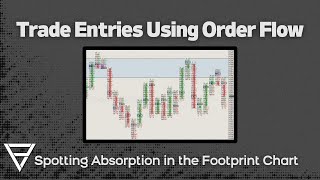 Trade Entries Using Order Flow  Spotting Absorption In The Footprint Chart [upl. by Guendolen91]