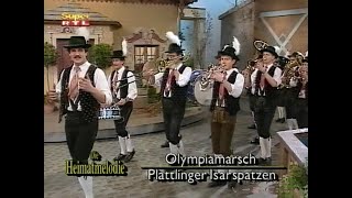 Plattlinger Isarspatzen  Olympiamarsch  1992 [upl. by Aretha]