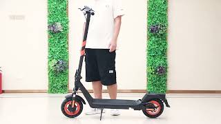 Qmwheel escooter H10 500w motor 36v 10A battery daul braking system 25KM range 30KMH max speed [upl. by Ynnahc126]