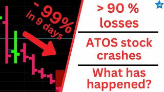 ATOS share crashes extremely The end of the ATOS share craze What you can learn from ATOS D [upl. by Anailuig]