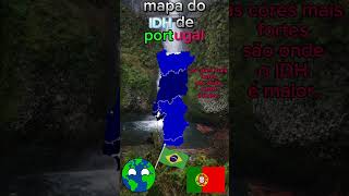 Mapa do IDH de Portugal earth googleearth map [upl. by Bowers878]