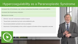 Hypercoagulability as a Paraneoplastic Syndrome [upl. by Nhar]