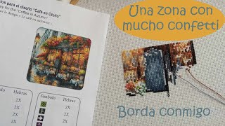 Una zona con mucho confetti crossstitch saldepuntoyarte puntodecruz wip [upl. by Airyk781]