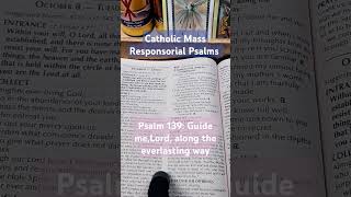 Catholic Mass Responsorial Psalms for October 8 Psalm 139 Guide meLord along the everlasting way [upl. by Secnirp]