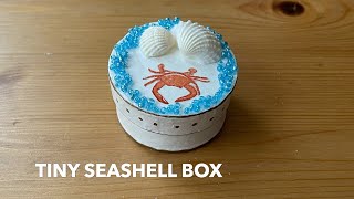 Tiny Seashell Box  Gift Box  Trinket Box [upl. by Euqinim272]