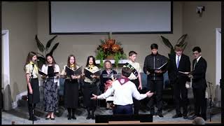 Here I Am Lord  Mentone Youth Choir  1st service Mentone [upl. by Anilehs]