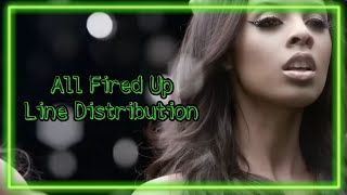 The Saturdays  All Fired Up Line Distribution [upl. by Eednam]