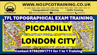 PICCADILLY TFL TOPOGRAPHICAL SKILLS TEST TRAINING SEPTEMBER 2022PCO LICENSE LONDON [upl. by Aifoz713]