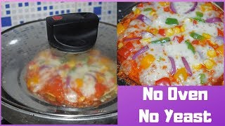 Pizza Recipe in Tamil  Homemade Pizza Recipe  Veg Pizza Recipe  Pizza recipe without Oven [upl. by Uzzia]