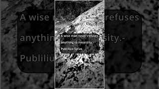 Motivational Quote On Accepting Necessity – Publilius Syrus motivation MotivationalQuote [upl. by Ydwor]