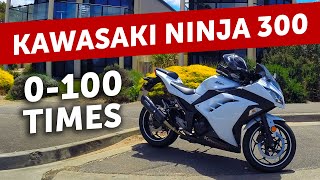 Kawasaki Ninja 300 0100 times [upl. by Lepine]