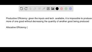 What is productive efficiency Allocative efficiency [upl. by Finbar]