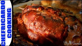 Christmas Smoked Gammon Joint Jamaican amp Caribbean Cooking  Recipes By Chef Ricardo [upl. by Cleveland710]