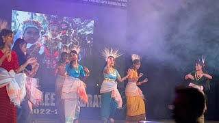 Manipuri dance  By RGJC students  25th foundation day [upl. by Yttak]